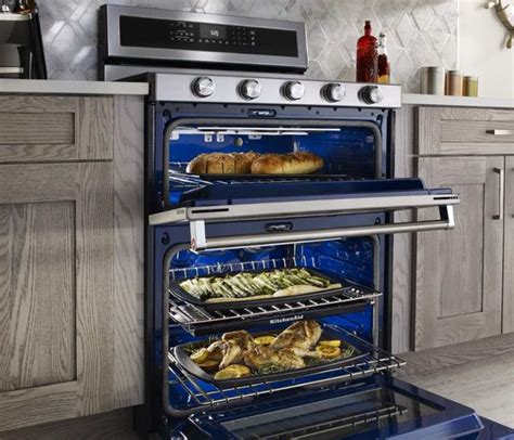 Kitchenaid 30 Stainless Steel Free Standing Dual Fuel Double Oven