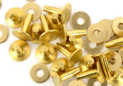 High Quality Brass Rivets And Burrs Rivets 9mm12mm Leather Etsy