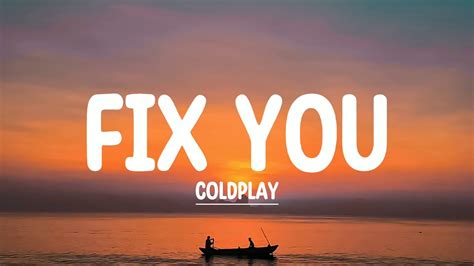 Coldplay Fix You Lyric Video Youtube