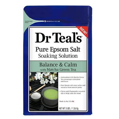 Dr Teals Balance And Calm With Matcha Green Tea Epsom Salt Soaking Solu