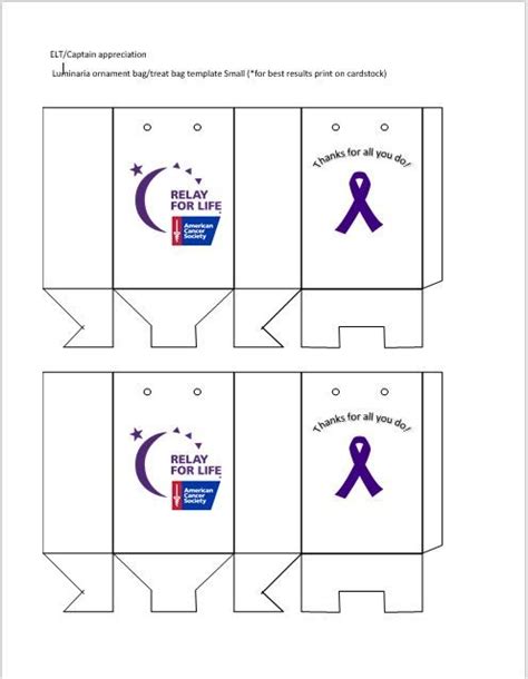 Small Made These To Appricate Our ELT And Team Captains For Relay Relay For Life Volunteers