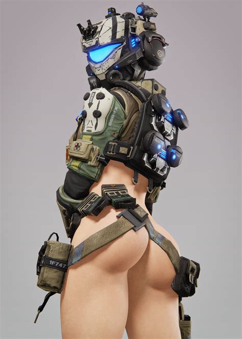 Rule 34 Ass Fit Female Llamasarepink Looking At Viewer Looking Back Masked Female Pilot