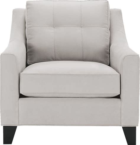 Cindy Crawford Madison Place Platinum Beige Microfiber Chair Rooms To Go