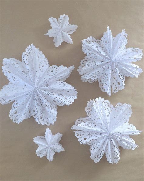 Paper Doily Crafts Doily Snowflake Stars Artbar ⋆ Paper