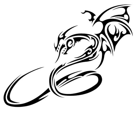 Dragon Tribal By Shadow696 On Deviantart Small Dragon Tattoos Tribal