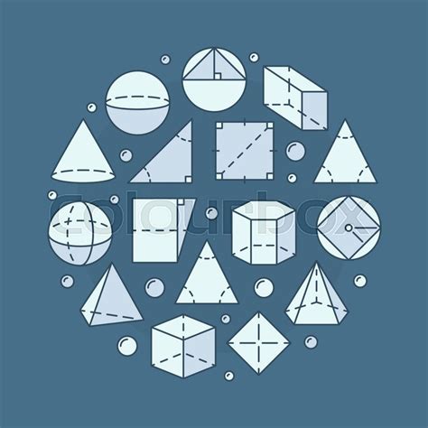 Geometry And Mathematics Illustration Stock Vector Colourbox