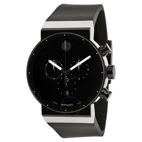 Warranty or guarantee availablewith every item. Movado Sapphire Synergy Black Dial Chronograph Men's Watch ...