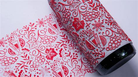 You Can Make Some Pretty Sweet Wrapping Paper With This Bottle Of