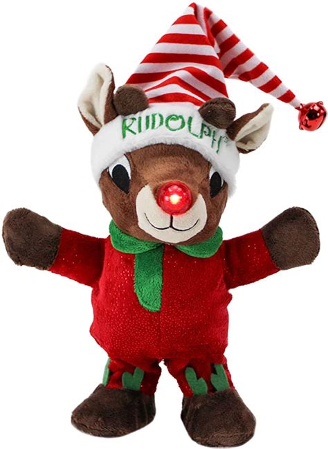 rudolph the red nosed reindeer 12 singing and dancing animatronic plush rudolph red nosed