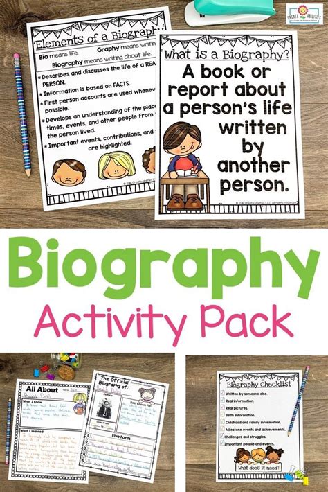 Biography Projects For 3rd Graders