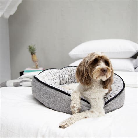 Happy Tails 62 X 56cm Faux Jute Round Pet Bed Bunnings Warehouse