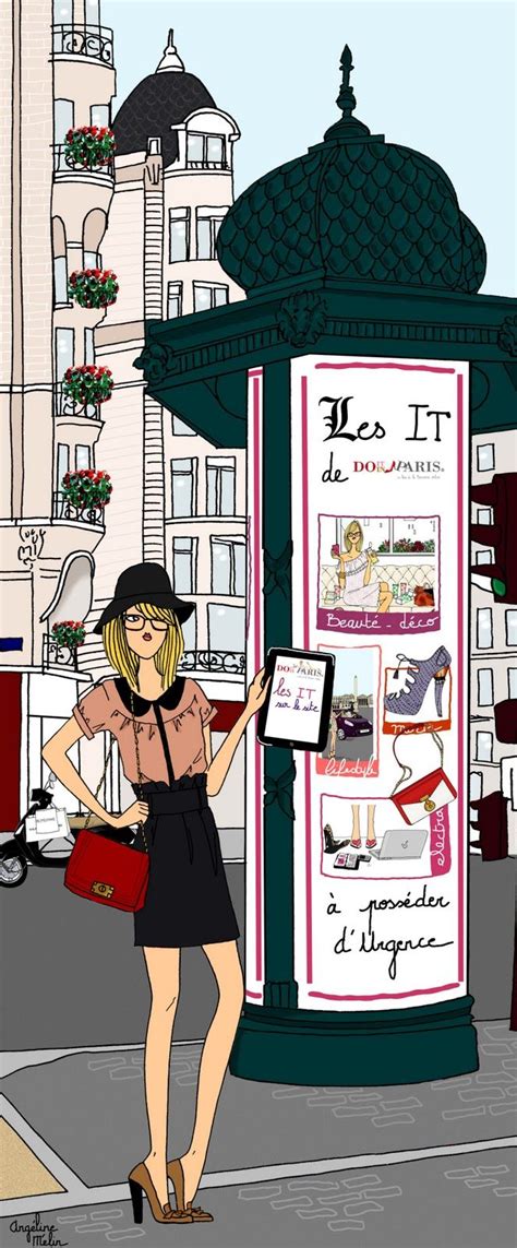 Do It In Paris By Angeline Melin Illustration Parisienne Paris