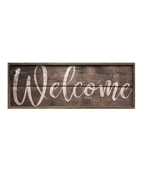 Welcome Wall Sign Zulily