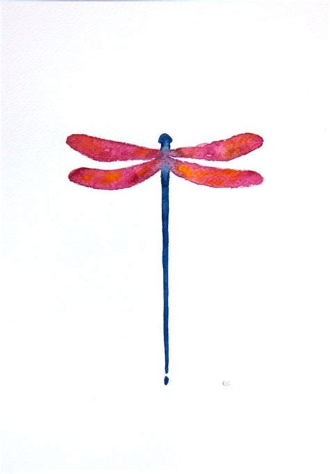 Watercolor Dragonfly Dragonfly Painting Dragonfly Tattoo Design