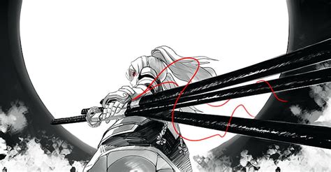 Hd Wallpaper Anime Girl Samurai Sword Katana Night Moon Anime