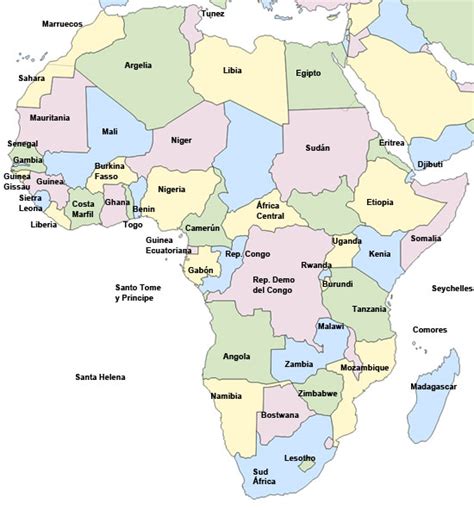Álbumes 93 Foto Mapa Del Continente Africano Con Division Politica Y