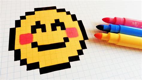 Handmade Pixel Art How To Draw A Emoji Pixelart Dessin Pixel Images