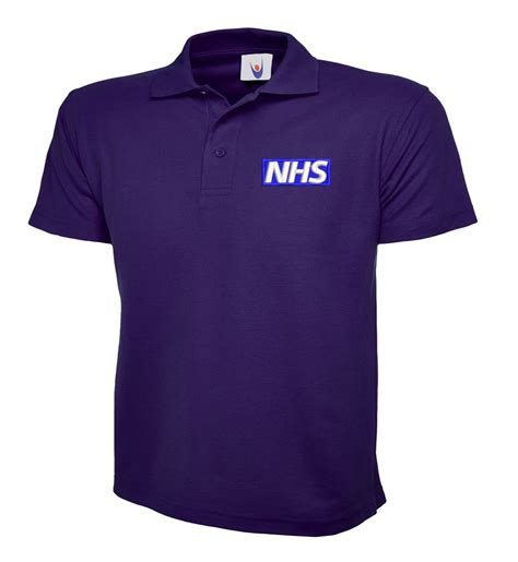 Nhs Embroidered Logo Staff Uniform Polo Shirts Nhs Workwear Etsy