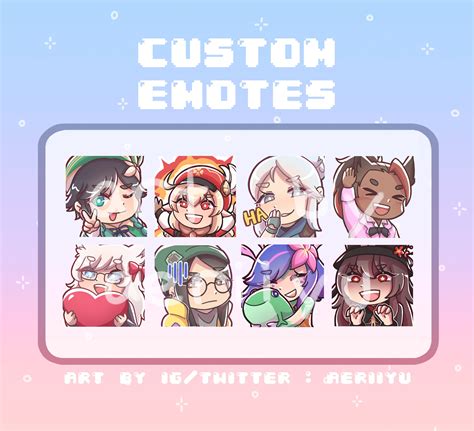 Custom Emotes Etsy