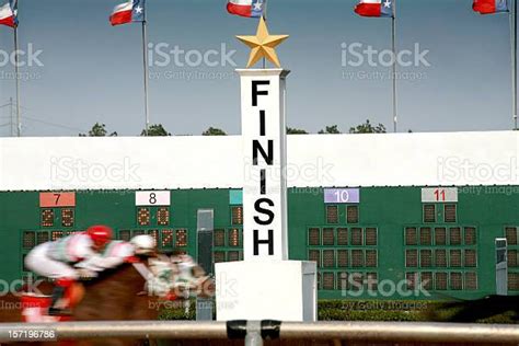 Horse Racing Race Track Finish Line Stock Photo Download Image Now
