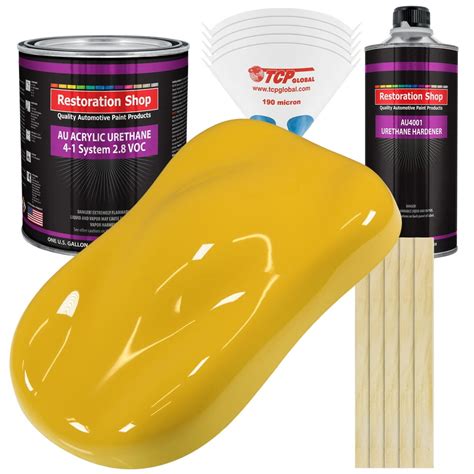 Restoration Shop Canary Yellow Acrylic Urethane Auto Paint Complete