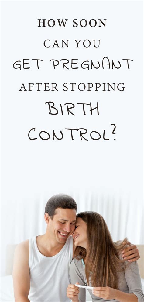 Getting Pregnant Right After Stopping Birth Control Pills