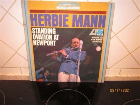 herbie mann standing ovation at newport 1966 jazz lp atlantic sd 1445 vinyl ex ebay