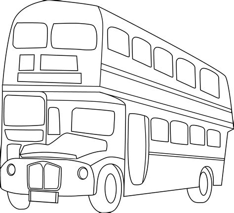 All the best bus line drawing 40+ collected on this page. Double Decker Bus Line Art - Free Clip Art
