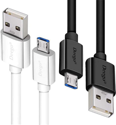 Deego Micro Usb Cable2pack Extra Long Android Charger
