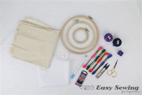 6 Essential Hand Embroidery Supplies For Beginners Easy Sewing For