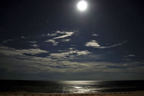 Moonlight Night Beach