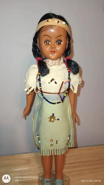 Vintage Native American Indian Plastic Doll 4 00 Picclick