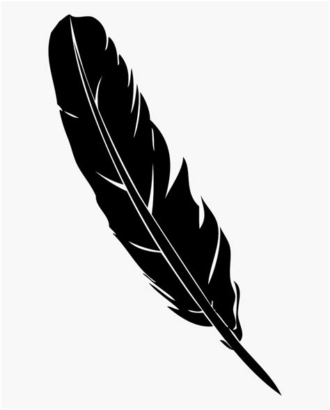 Black Feather Vector At Collection Of Black Feather