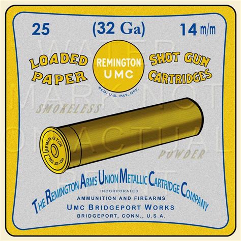 Vintage Remington Umc Bridgeport Ct Gauge Shotgun Shell Wads Box My