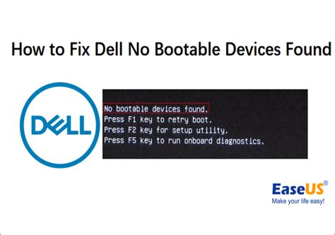 How To Fix Dell No Bootable Devices Found Windows