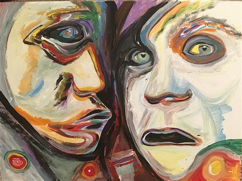 Two Face Painting By Ian Pearce Fine Art America