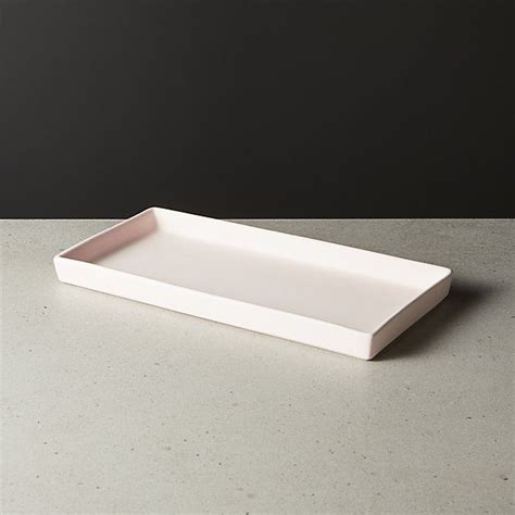 White Rubber Coated Tank Tray Reviews Cb2 Bath Accessories Pink