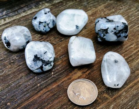 Rainbow Moonstone Crystal Tumbled Stone Perfect By Peoplecrystals