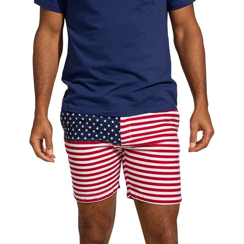 Chubbies Mens Mericas Casual Shorts 7 In Academy