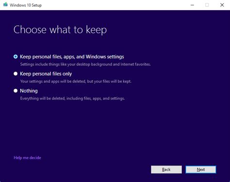 Choose 'keep personal files and apps'. How To Reinstall Windows 10