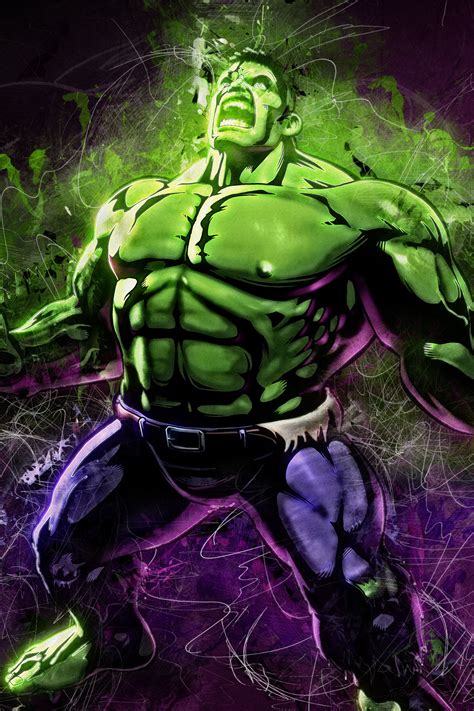 Download Wallpaper 1440x2560 Angry Hulk Marvel Superhero Fan Art