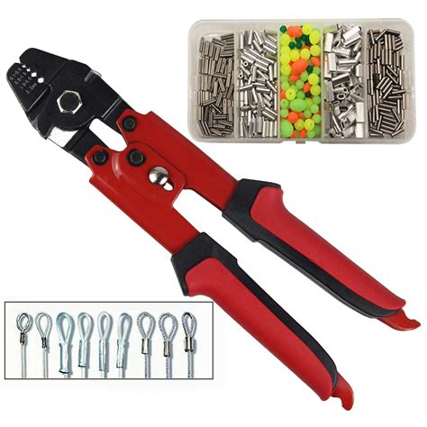 Shaddock Fishing Wire Leader Rope Hand Crimping Pliers Tools Set For