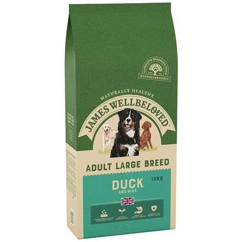 James Wellbeloved Large Breed Dry Adult Dog Food Duck And Rice 15kg
