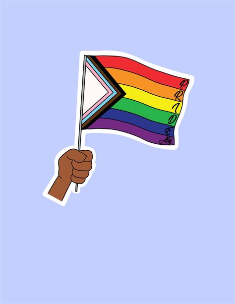 Ally Sticker Lgbtqia Sticker Lgbtqia Flag Sticker Pride Etsy