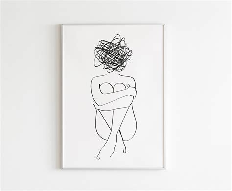 Wall Hangings Prints Home And Living Female Body Female Form Prints Fashion Female Body Lines