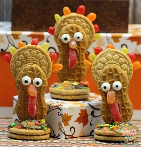 Cute But Nutty Thanksgiving Turkey Cookies Recipe