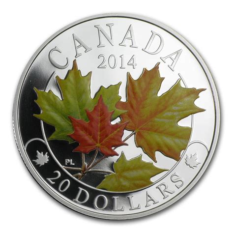 Buy 2014 Canada 1 Oz Silver 20 Majestic Maple Leaves Apmex