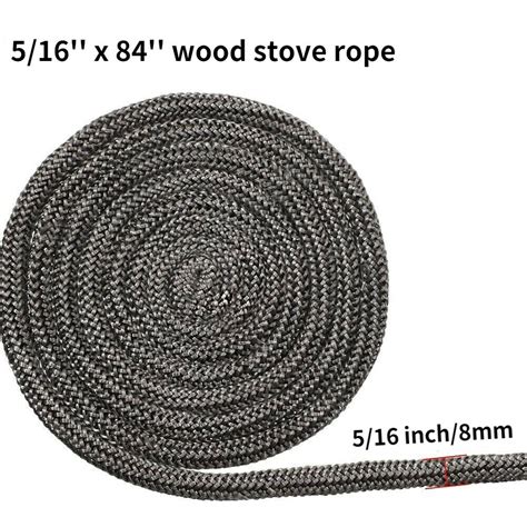 Wood Stove Door Gasket Kit 516 X 84 Rope Replacement For Fireplace