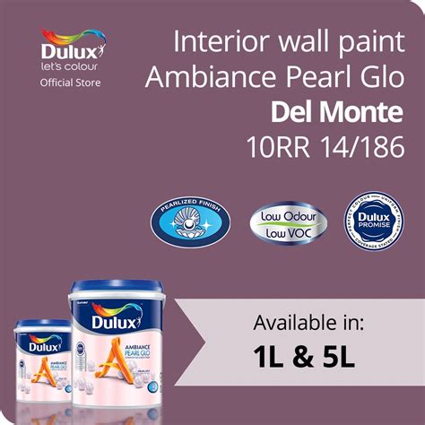 Dulux Ambiance Pearl Glo Del Monte Rr Low Odour