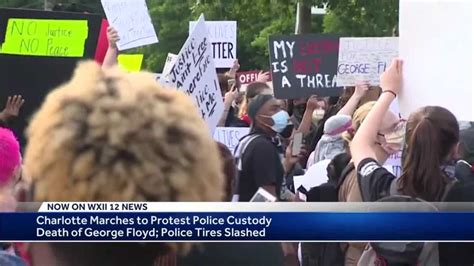 Charlotte Marchers Protesting Over Death Of George Floyd